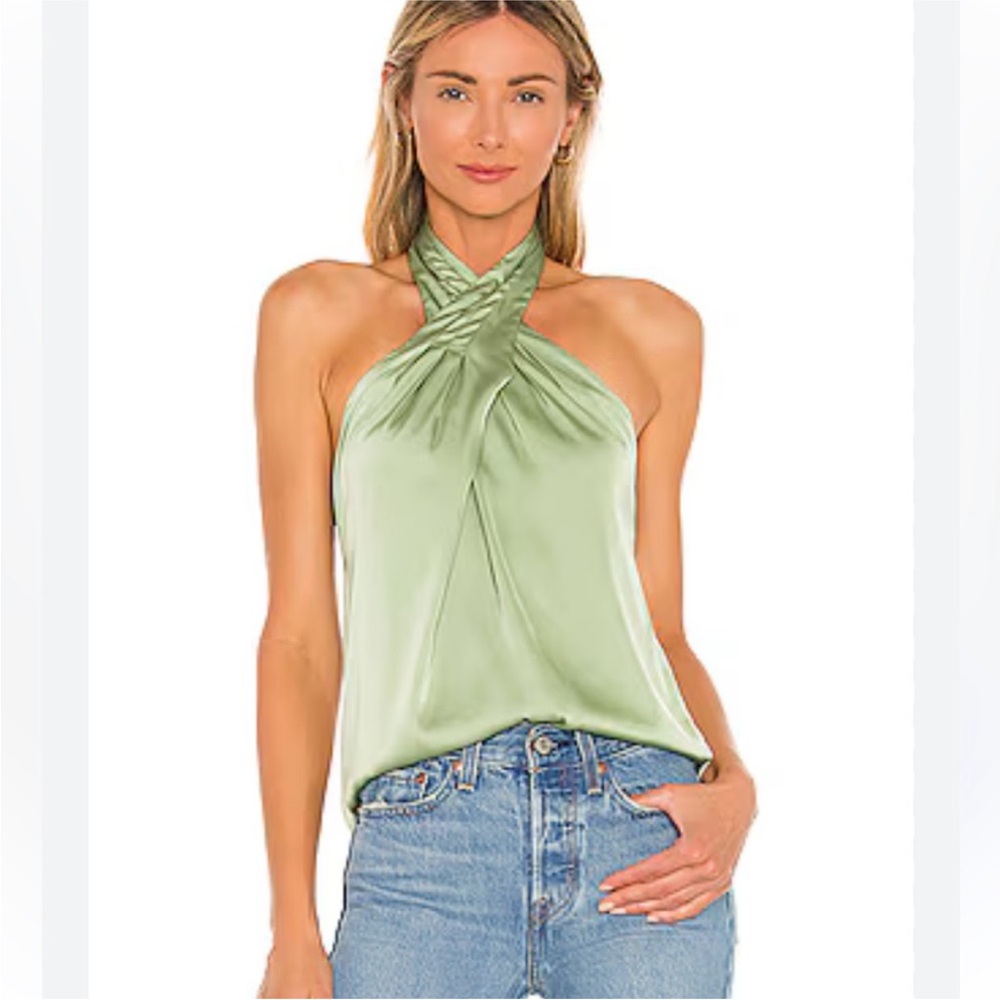 superdown amerie pleated halter top - size M. New with tags!